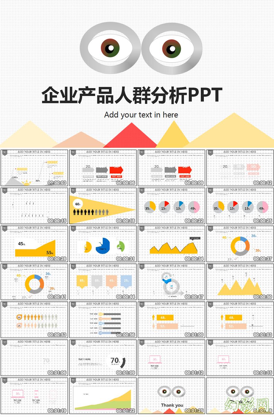 企业产品数据分析报告PPT模板