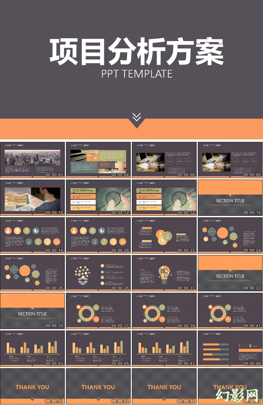 企业商务项目分析PPT模板