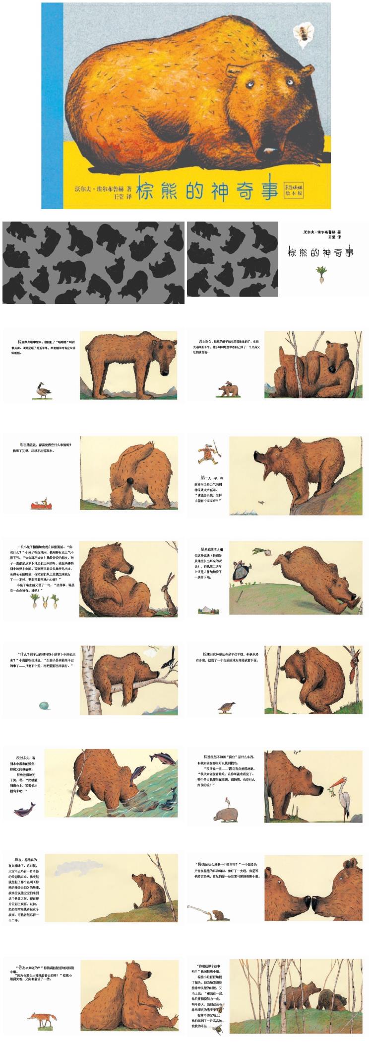 《棕熊的神奇事》童话绘本儿童故事PPT